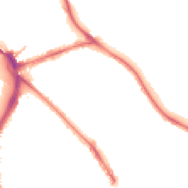 Night-time road noise heatmap for NG2 5GE