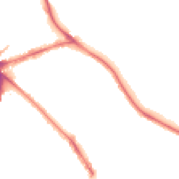 Night-time road noise heatmap for NG2 5GG
