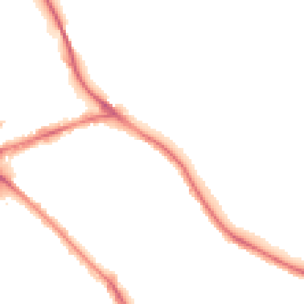 Night-time road noise heatmap for NG2 5HL