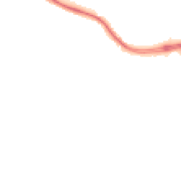 Night-time road noise heatmap for NG2 5LF