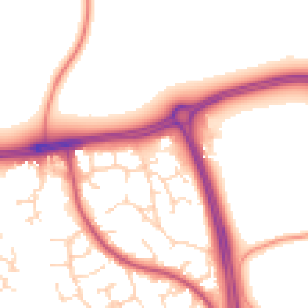 Daytime road noise heatmap for NG2 6NF