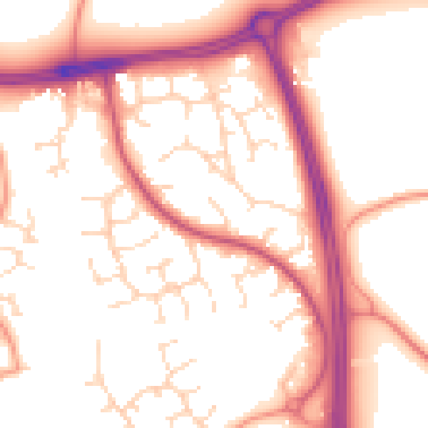 Daytime road noise heatmap for NG2 6PE