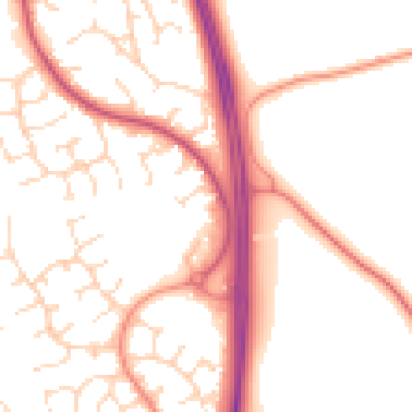 Daytime road noise heatmap for NG2 6QH