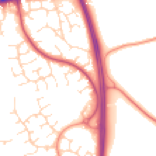 Daytime road noise heatmap for NG2 6QL