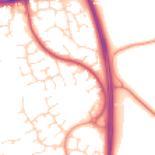 Daytime road noise heatmap for NG2 6QW