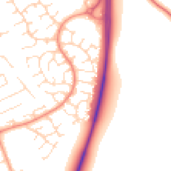 Daytime road noise heatmap for NG2 6SS