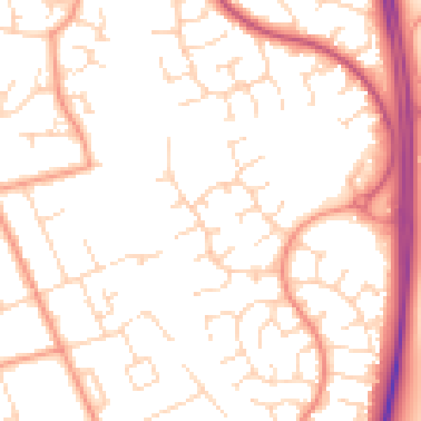 Daytime road noise heatmap for NG2 6TB