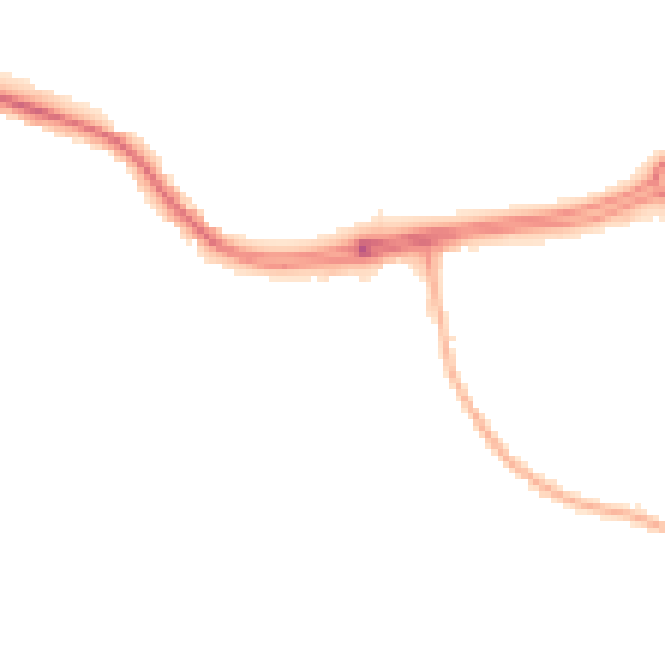 Night-time road noise heatmap for NG2 6UH