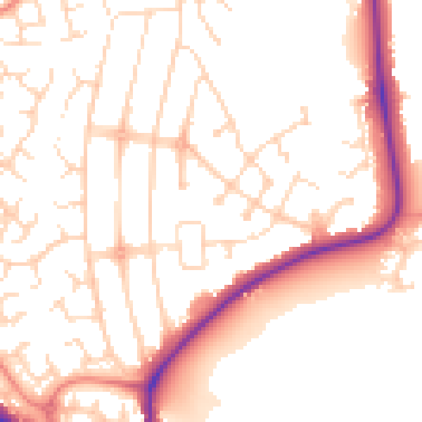 Daytime road noise heatmap for NG2 7FR