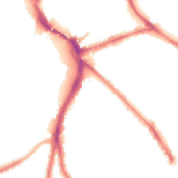 Night-time road noise heatmap for NG2 7LE