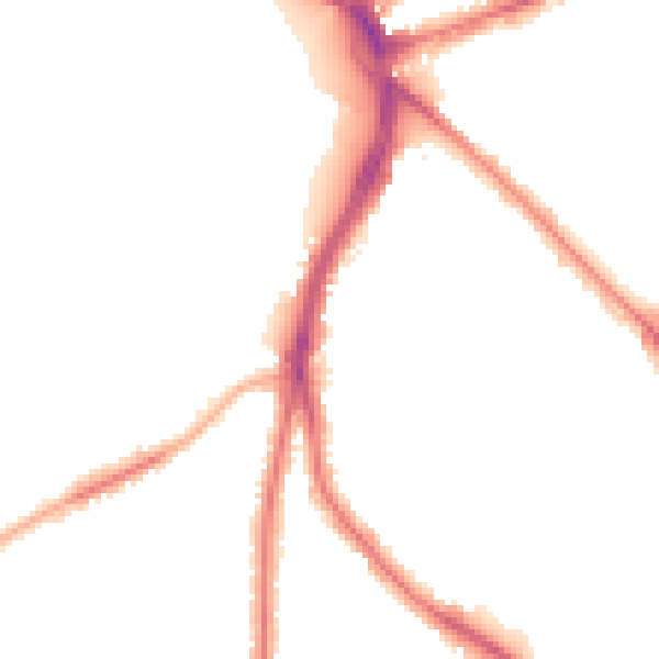 Night-time road noise heatmap for NG2 7NN