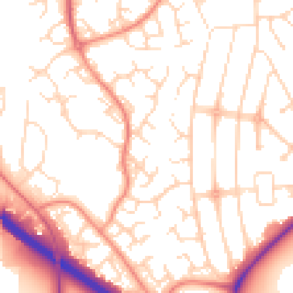 Daytime road noise heatmap for NG2 7RU