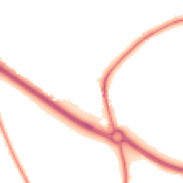 Night-time road noise heatmap for NG2 7TB