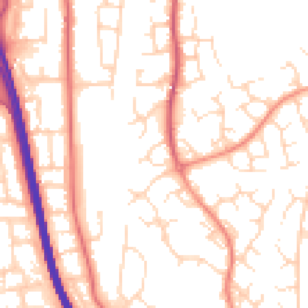 Daytime road noise heatmap for NG2 7TH