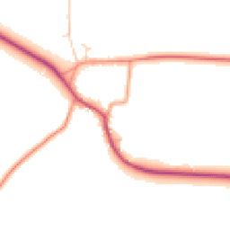 Daytime road noise heatmap for NG22 0AE
