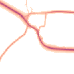 Daytime road noise heatmap for NG22 0AF