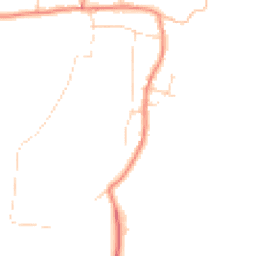Daytime road noise heatmap for NG22 0DL