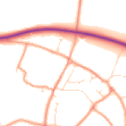 Daytime road noise heatmap for NG22 0FH