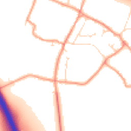 Daytime road noise heatmap for NG22 0FP