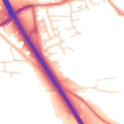 Daytime road noise heatmap for NG22 0FQ