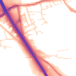 Daytime road noise heatmap for NG22 0FR