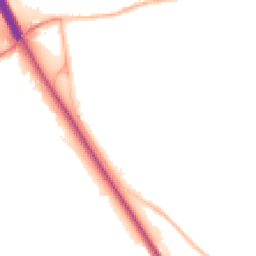 Night-time road noise heatmap for NG22 0FR