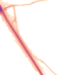 Night-time road noise heatmap for NG22 0FS