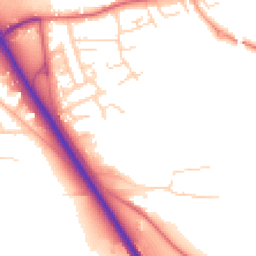 Daytime road noise heatmap for NG22 0FT