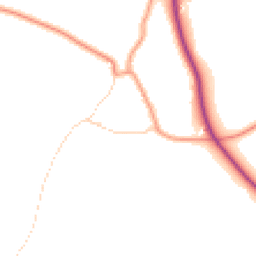 Daytime road noise heatmap for NG22 0GU
