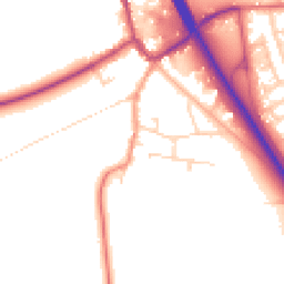 Daytime road noise heatmap for NG22 0GY