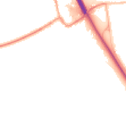 Night-time road noise heatmap for NG22 0GY