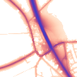 Daytime road noise heatmap for NG22 0GZ