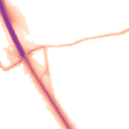 Night-time road noise heatmap for NG22 0HT