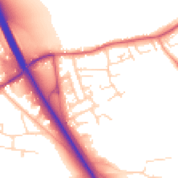 Daytime road noise heatmap for NG22 0HY