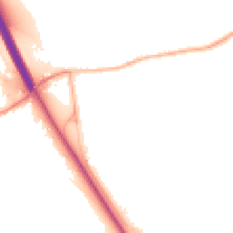 Night-time road noise heatmap for NG22 0HY