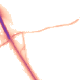 Night-time road noise heatmap for NG22 0HZ