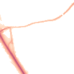 Night-time road noise heatmap for NG22 0JA