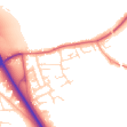 Daytime road noise heatmap for NG22 0JB