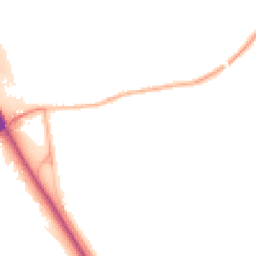 Night-time road noise heatmap for NG22 0JB