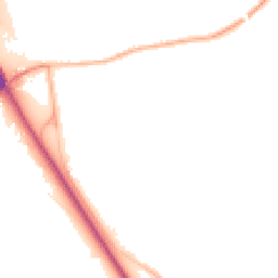 Night-time road noise heatmap for NG22 0JD