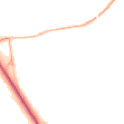 Night-time road noise heatmap for NG22 0JE