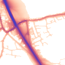Daytime road noise heatmap for NG22 0JR
