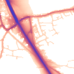 Daytime road noise heatmap for NG22 0JT