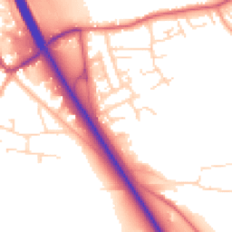 Daytime road noise heatmap for NG22 0JX