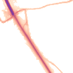 Night-time road noise heatmap for NG22 0JX