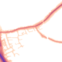 Daytime road noise heatmap for NG22 0JZ