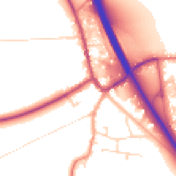 Daytime road noise heatmap for NG22 0LD