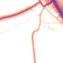 Daytime road noise heatmap for NG22 0LR