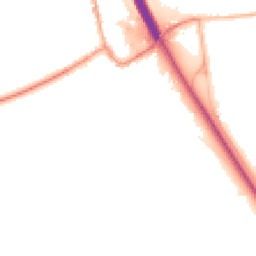 Night-time road noise heatmap for NG22 0LU