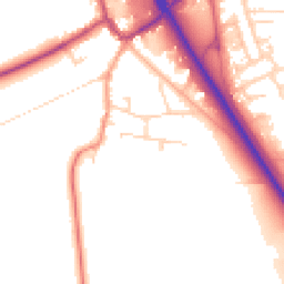 Daytime road noise heatmap for NG22 0LX